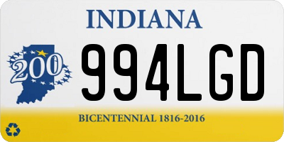 IN license plate 994LGD