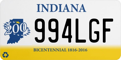 IN license plate 994LGF