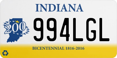 IN license plate 994LGL