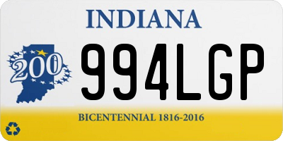 IN license plate 994LGP