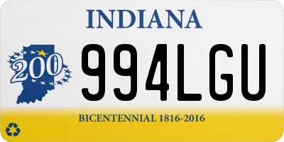 IN license plate 994LGU
