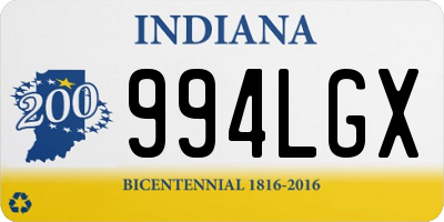 IN license plate 994LGX