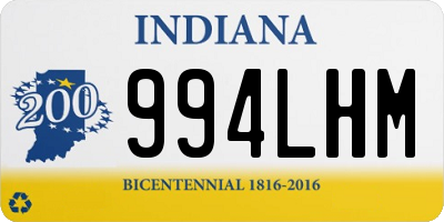 IN license plate 994LHM