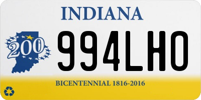 IN license plate 994LHO