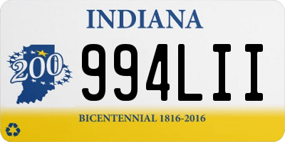 IN license plate 994LII