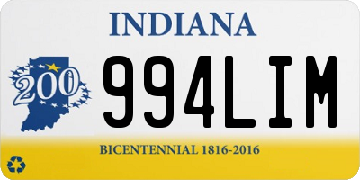 IN license plate 994LIM