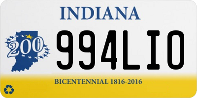 IN license plate 994LIO