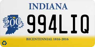 IN license plate 994LIQ