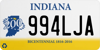 IN license plate 994LJA