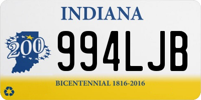 IN license plate 994LJB