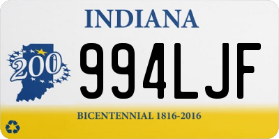 IN license plate 994LJF