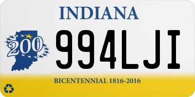 IN license plate 994LJI