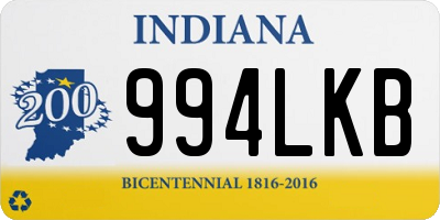 IN license plate 994LKB