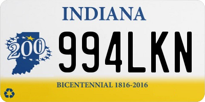 IN license plate 994LKN