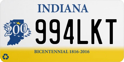 IN license plate 994LKT