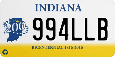 IN license plate 994LLB