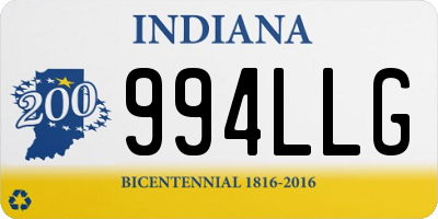 IN license plate 994LLG