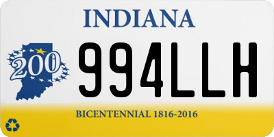 IN license plate 994LLH