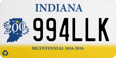 IN license plate 994LLK