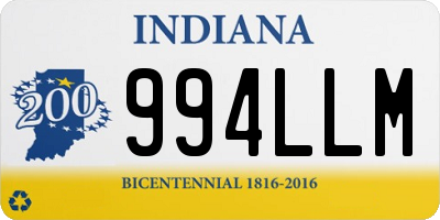 IN license plate 994LLM