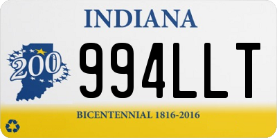 IN license plate 994LLT