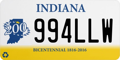 IN license plate 994LLW