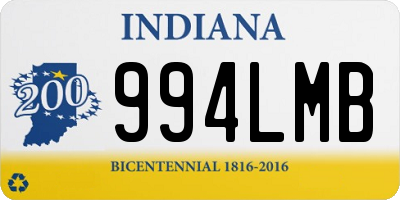 IN license plate 994LMB