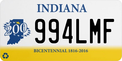 IN license plate 994LMF