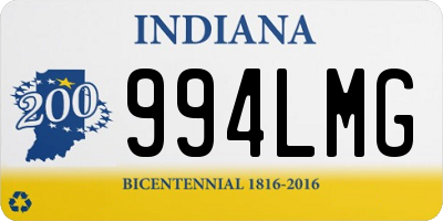 IN license plate 994LMG