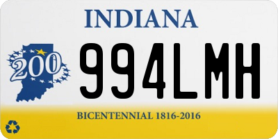 IN license plate 994LMH