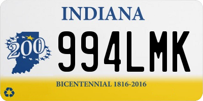 IN license plate 994LMK