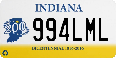 IN license plate 994LML