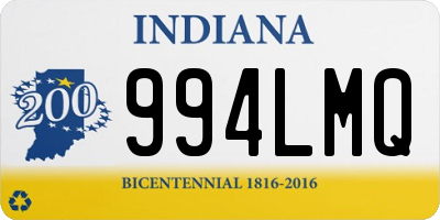 IN license plate 994LMQ