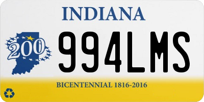 IN license plate 994LMS