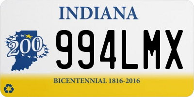 IN license plate 994LMX