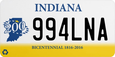 IN license plate 994LNA