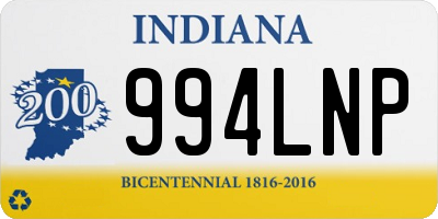 IN license plate 994LNP