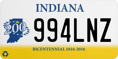 IN license plate 994LNZ