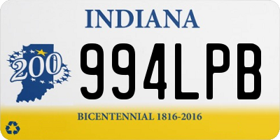 IN license plate 994LPB