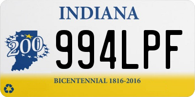 IN license plate 994LPF