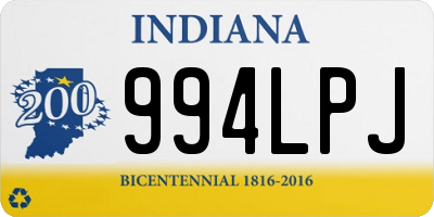 IN license plate 994LPJ