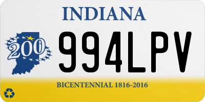 IN license plate 994LPV