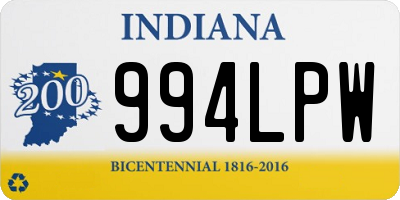 IN license plate 994LPW