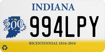 IN license plate 994LPY