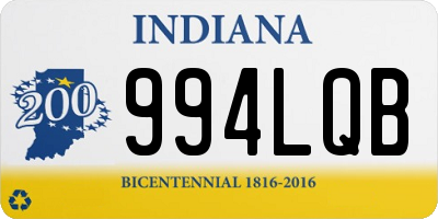 IN license plate 994LQB