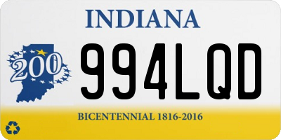 IN license plate 994LQD