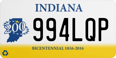 IN license plate 994LQP