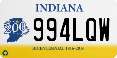 IN license plate 994LQW