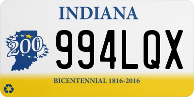 IN license plate 994LQX