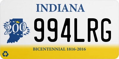 IN license plate 994LRG